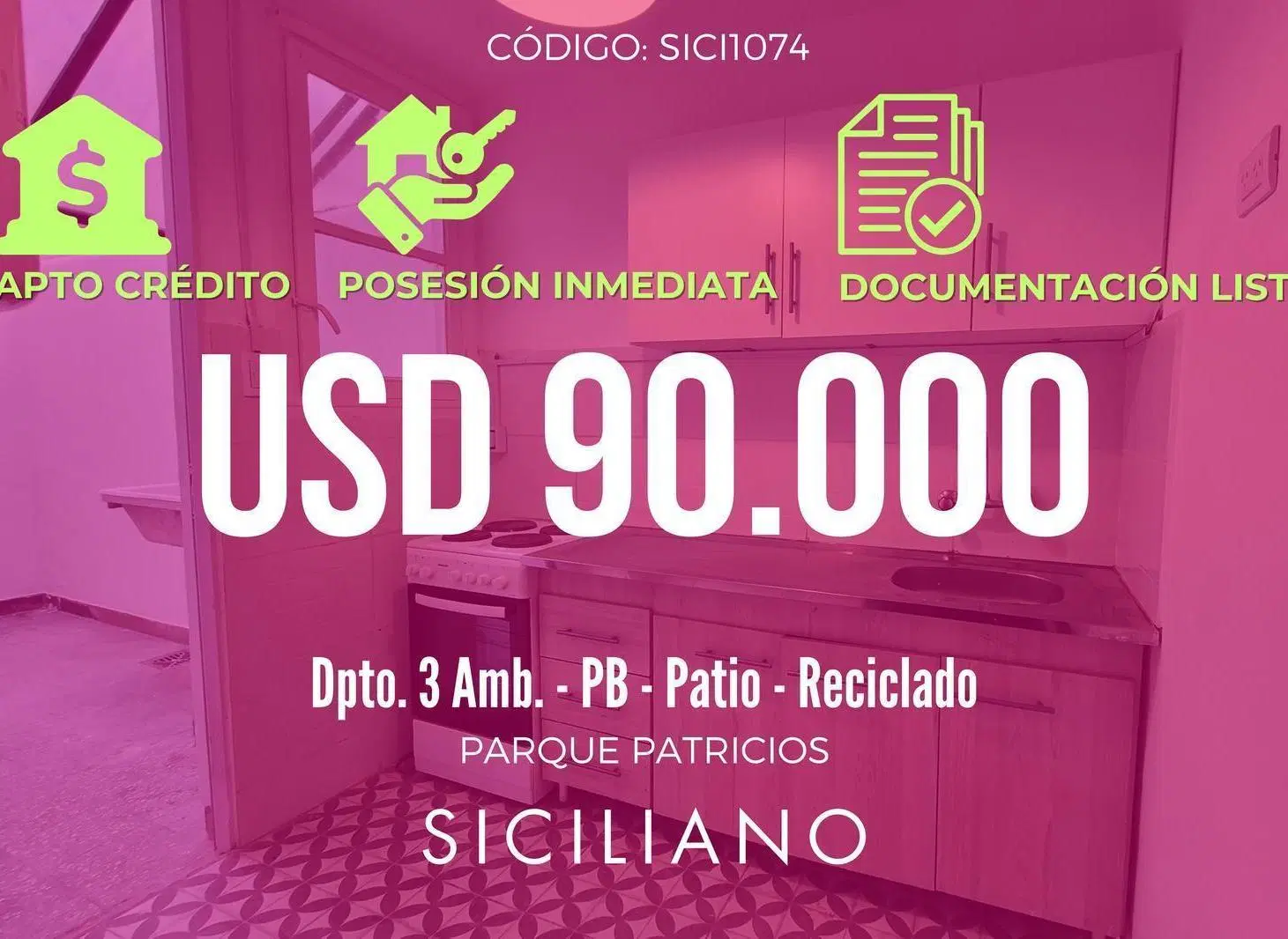 Departamento en Parque Patricios 2