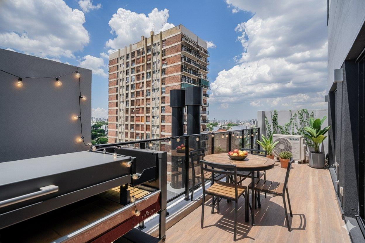 Foto de Venta. Departamento 2 Ambientes. Balcón Terraza con Parrilla, imagen 3