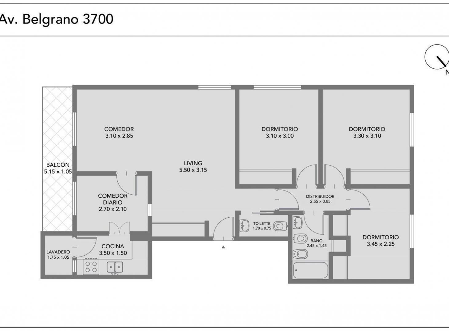 Foto de Venta. Depto 4 ambientes. Balcón. Apto Credito. Almagro, imagen 2