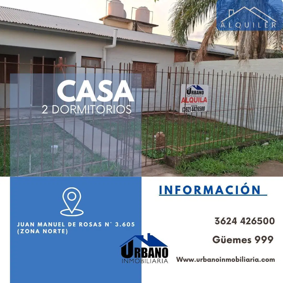 CASA 2 DORMITORIOS - JUAN MANUEL DE ROSAS 5