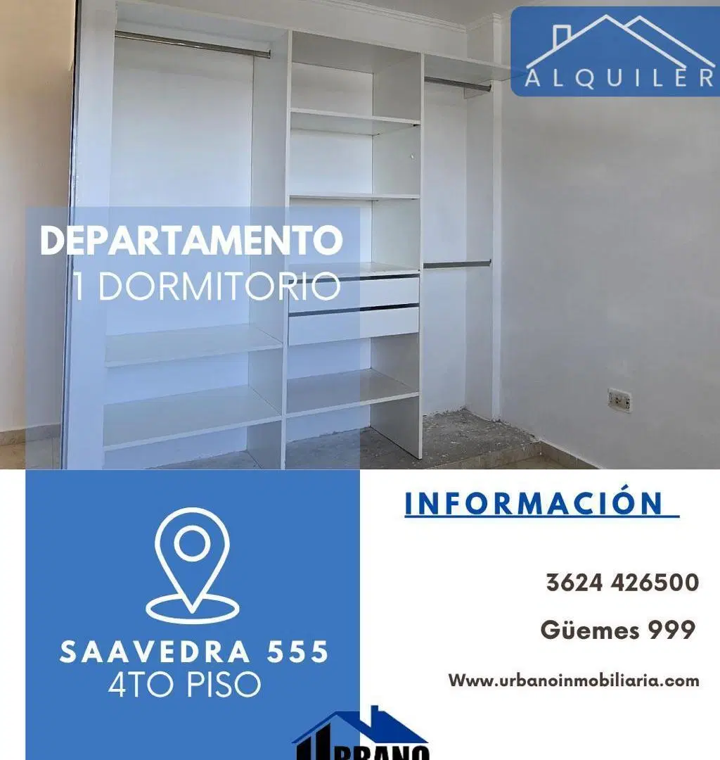 DEPARTAMENTO 1 DORMITORIO - SAAVEDRA 555 5