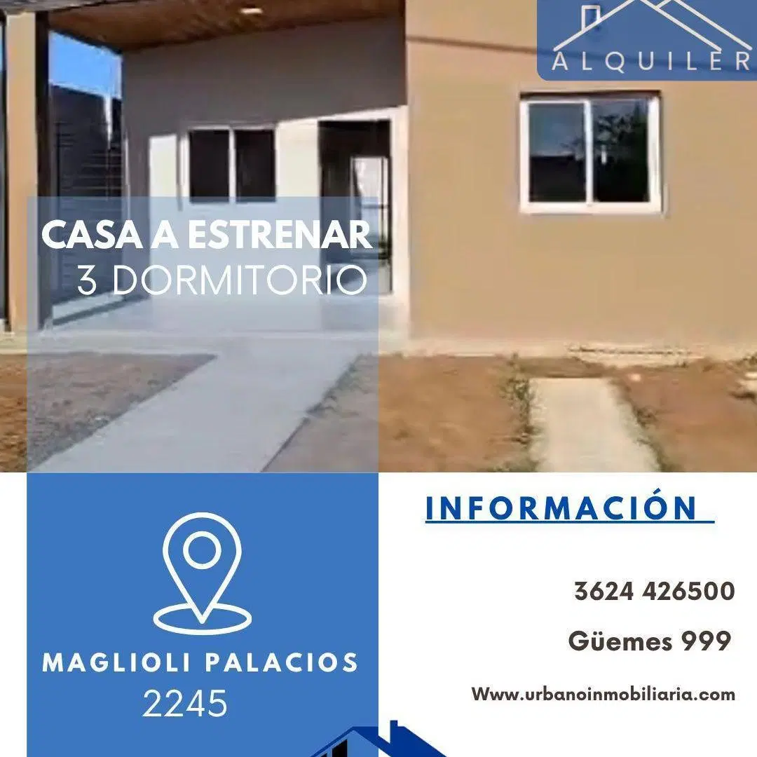 CASA A ESTRENAR - MAGLIOLI PALACIOS 2245 1