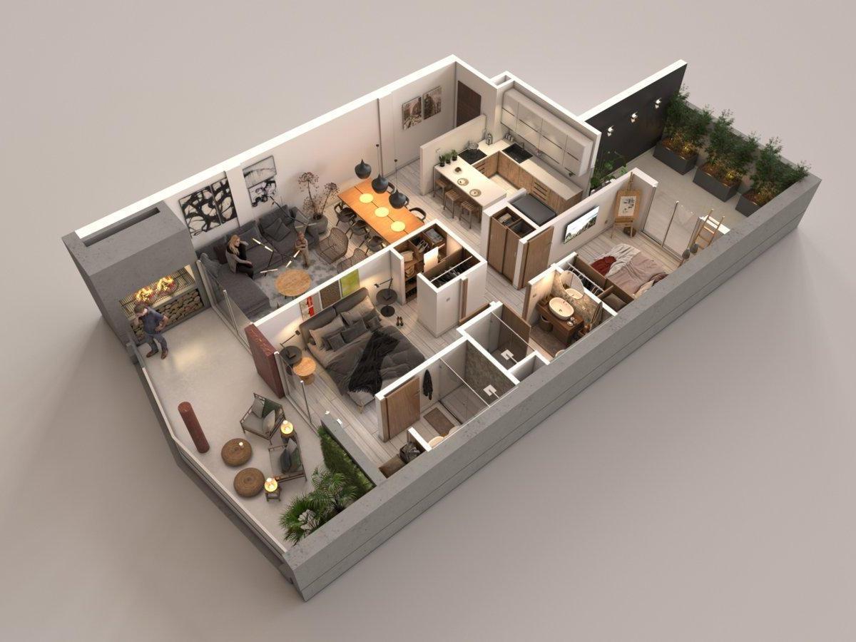 Departamento en Pozo en Venta 3amb C/patio y Balcón 2