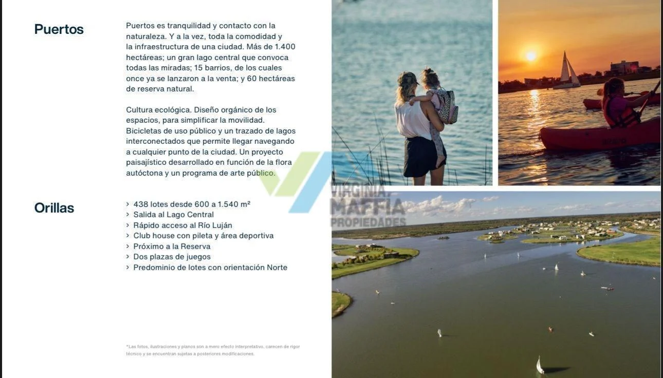 Foto de Venta de lote a la laguna orientacion norte de 1104m2 - ORILLAS Puertos, imagen 2