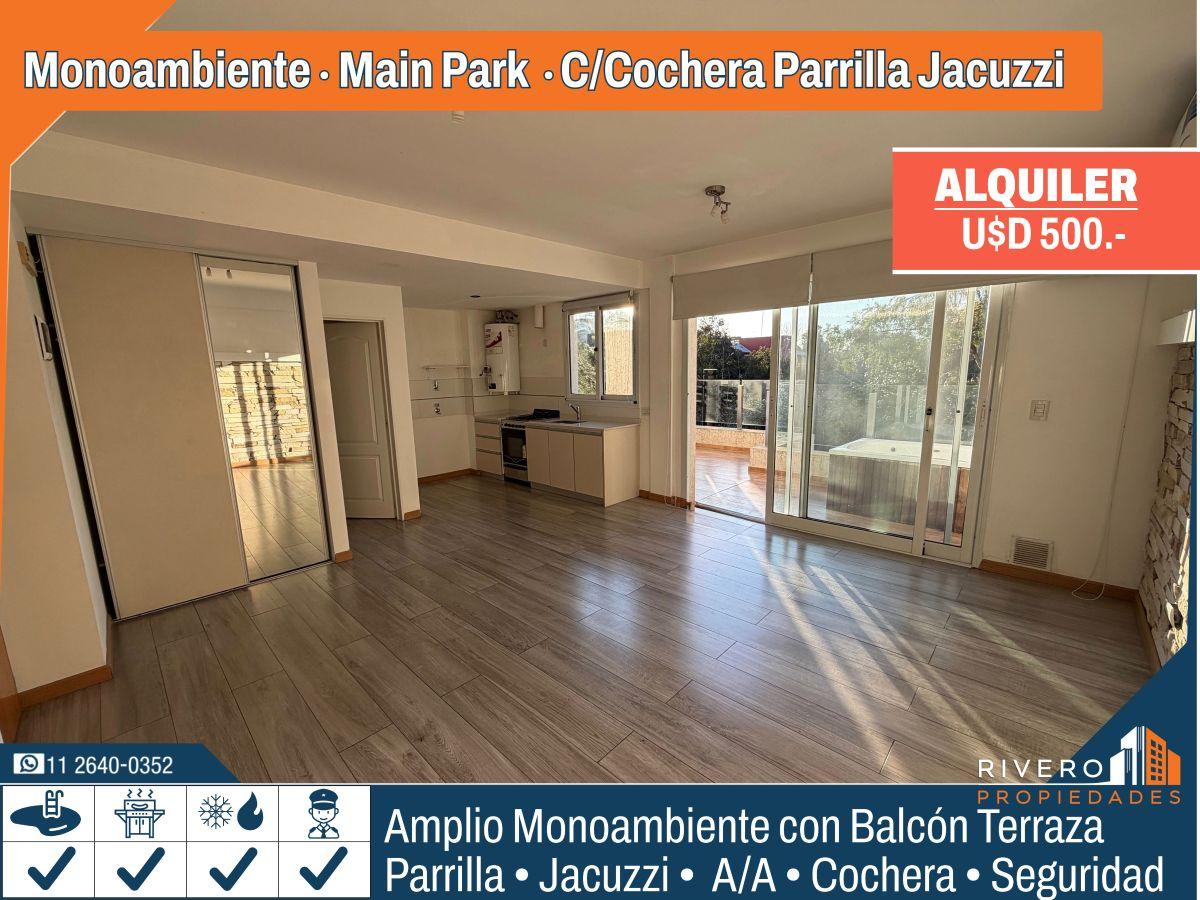 Foto de Monoambiente con Cochera Balcon Terraza Parrilla Jacuzzi Complejo Main, imagen 1