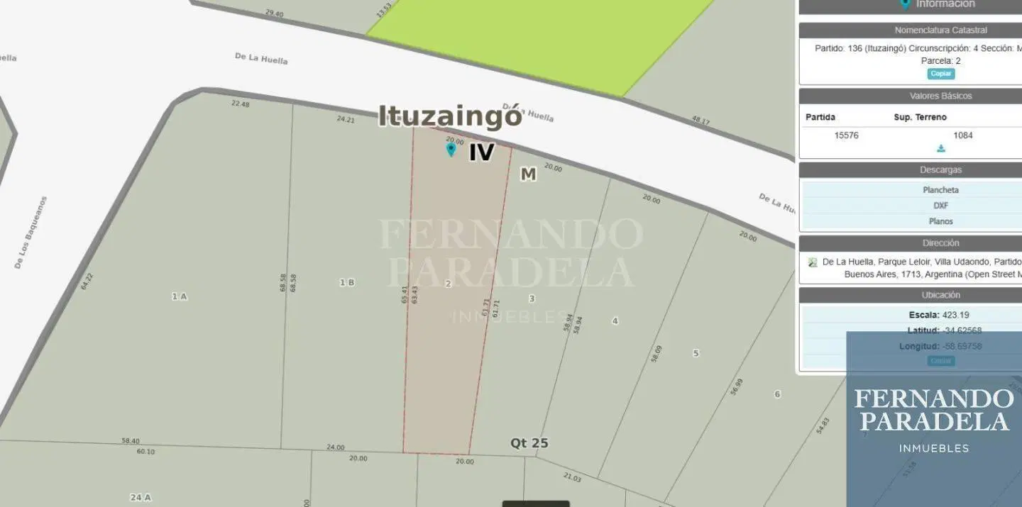 Terreno en venta de 1084m2 ubicado en Parque Leloir 2