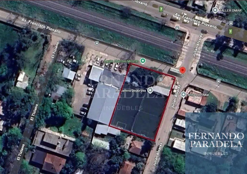 Lote en esquina en venta de 825m2 ubicado en Moreno 1