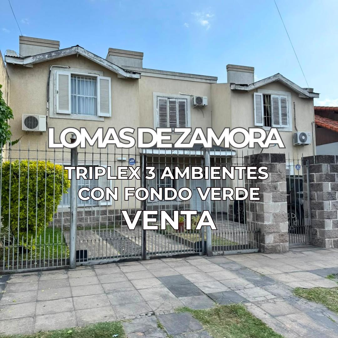 Foto de VENTA TRIPLEX 3 AMBIENTES CON FONDO Y COCHERA - LOMAS DE ZAMORA OESTE, imagen 2
