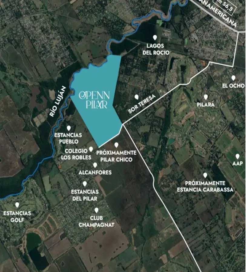 VENTA LOTE 885 M2, OPENN PILAR, CRYSTAL LAGOON PLAYA  CLUB DEPORTIVO Y HOUSE 5