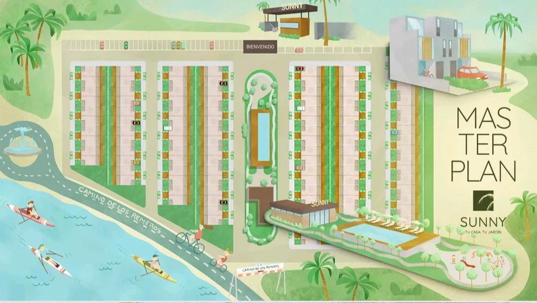 Casa Triplex Venta 4 Ambientes a Estrenar con Jardín Cochera en Sunny Tigre en Rincón del Milberg