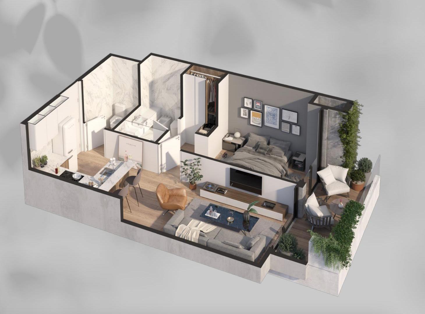 Foto de Departamento en venta 3 ambientes en Colegiales a estrenar, imagen 4