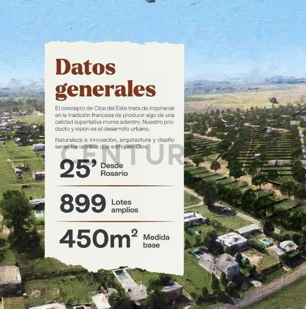 VENTA TERRENO LIMITE FUNES/ROLDAN -CLOS DEL ESTE