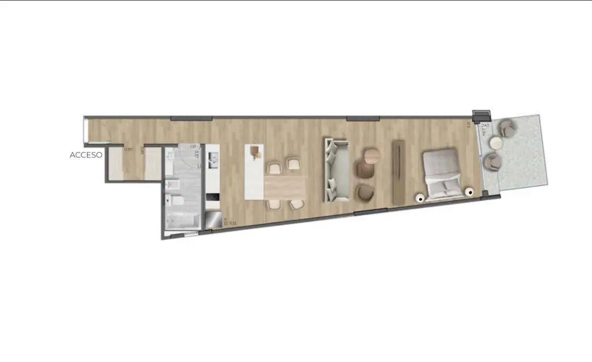 Departamento en Nuñez 3
