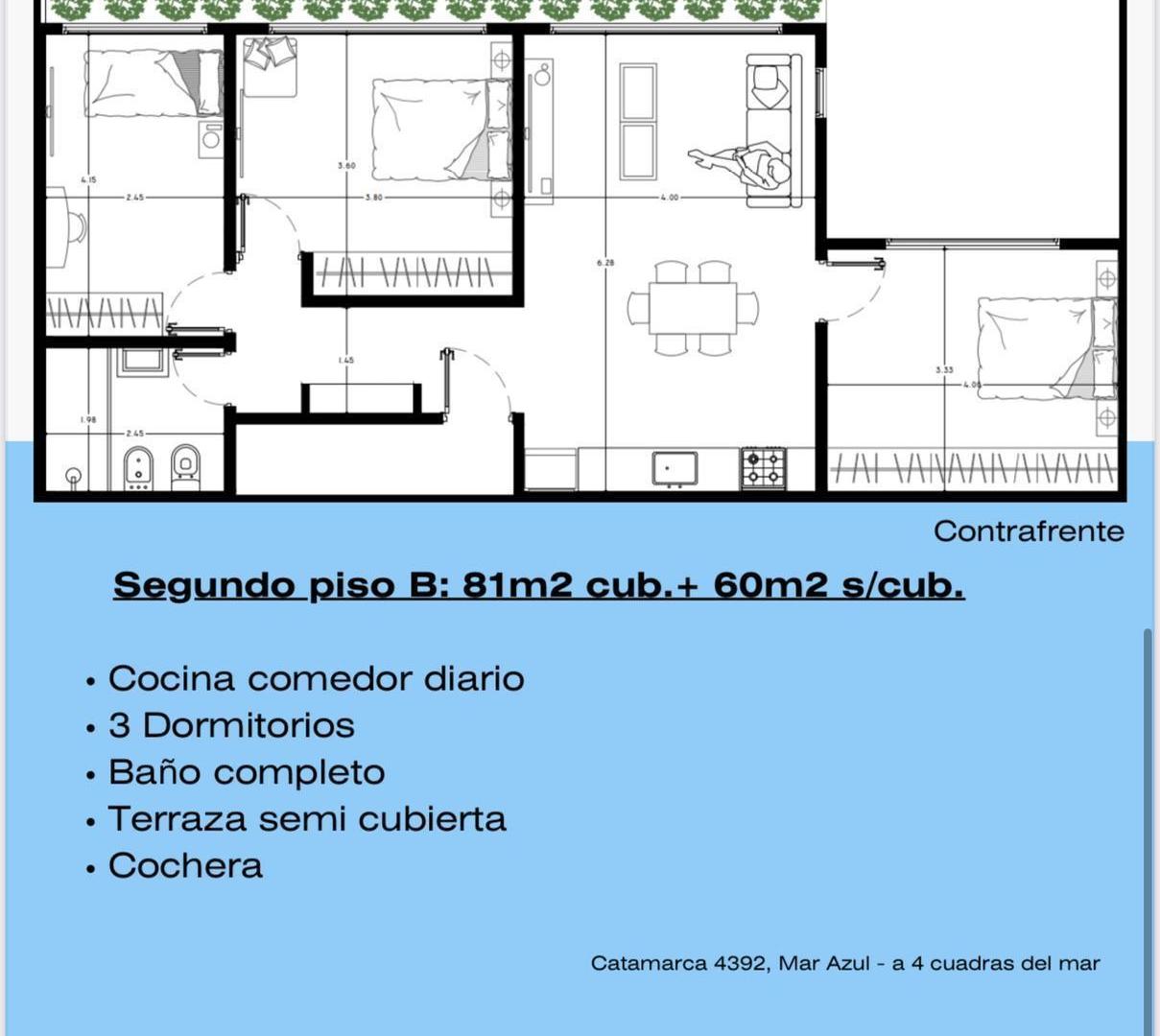 Departamento en venta, 4 ambientes en Costa Azul, a estrenar, oportunidad, entrega diciembre 2025