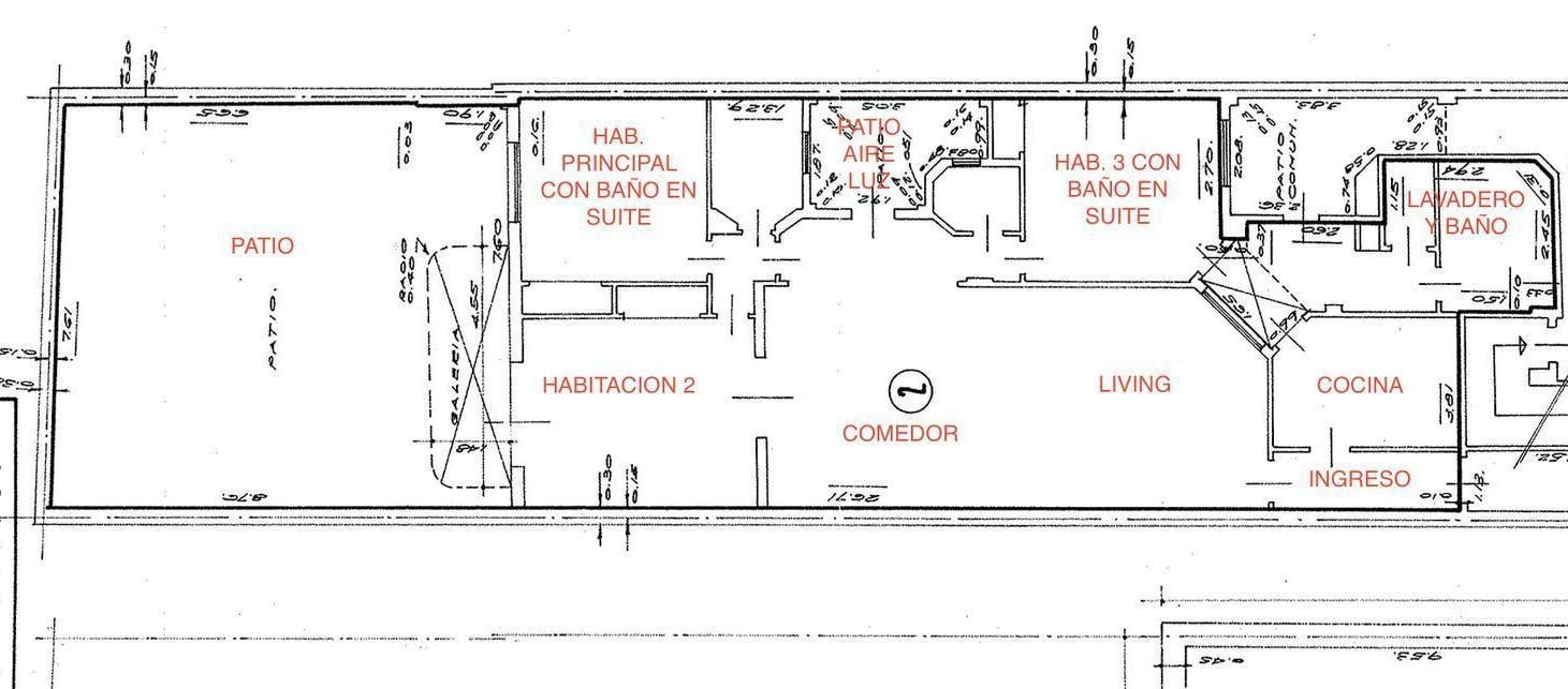 Departamento en venta 3 dormitorios con patio exclusivo en Recoleta