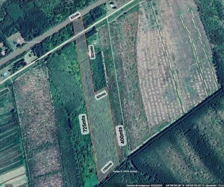 Campo en venta de 6has. Mixto único en la Zona Acceso por Balsa Canal Alem Campana. 2