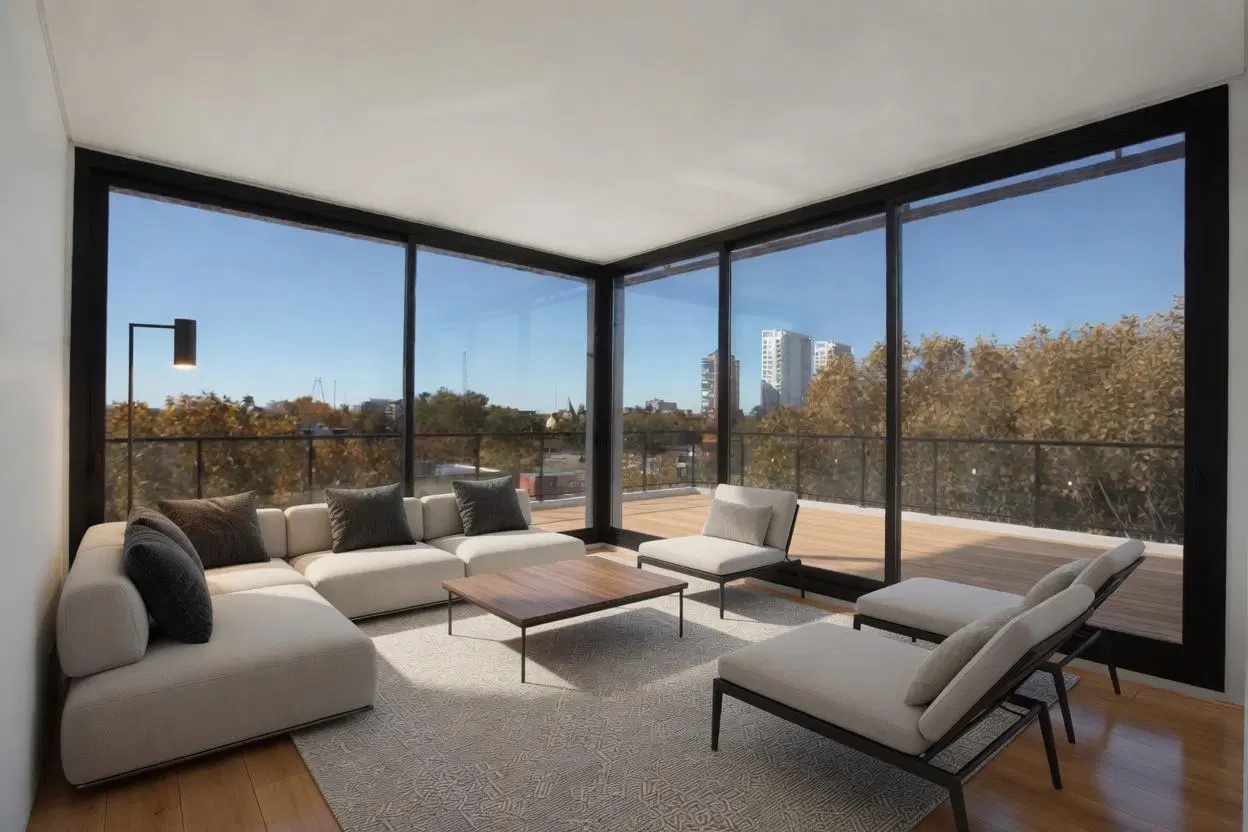 DEPARTAMENTO DE 2 AMBIENTES EN VENTA CON BALCON CON PARRILLA Y GRAN VISTA ABIERTA 5