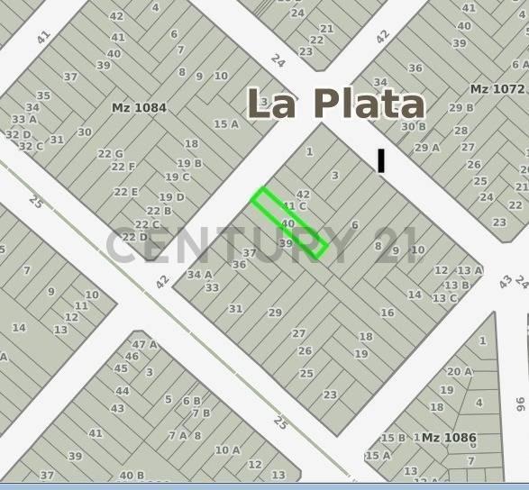 42 entre 24 y 25. Lote en Venta, La Plata