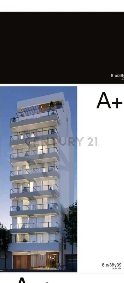8 e/38 y 39 Monoambiente a estrenar en alquiler 8