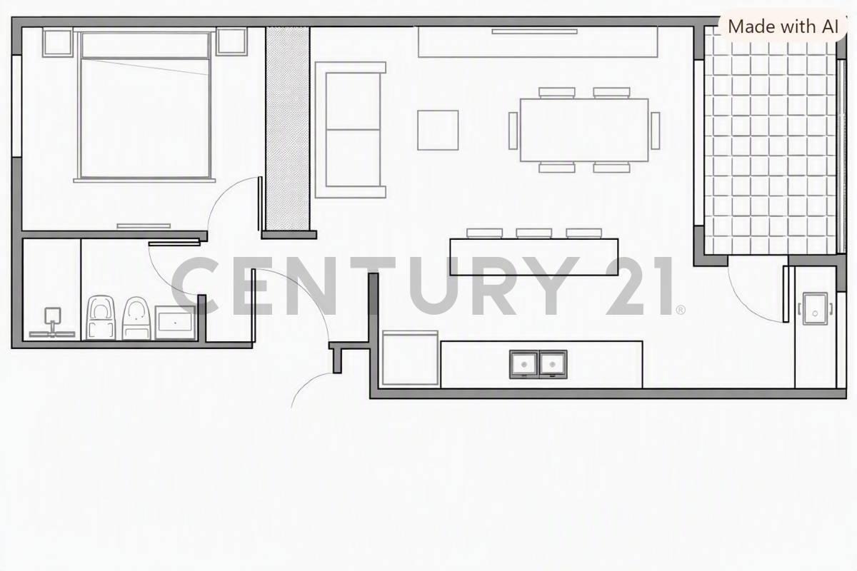 Foto de Departamento de 1 dormitorio en venta en LA PLATA | Av. 44 e/ 17 y 18 |, imagen 2