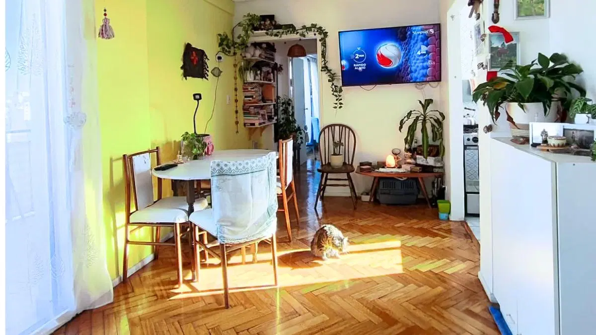 2 Ambientes en Piso, amplios y muy luminosos, Balcón terraza al Frente - Ultimo Piso 3