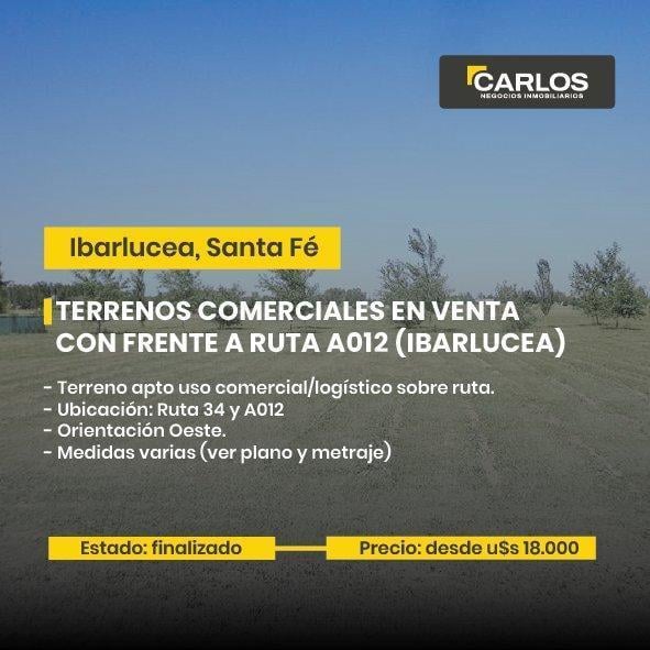 Foto de Terrenos en Ibarlucea con frentes a Ruta A012, imagen 1
