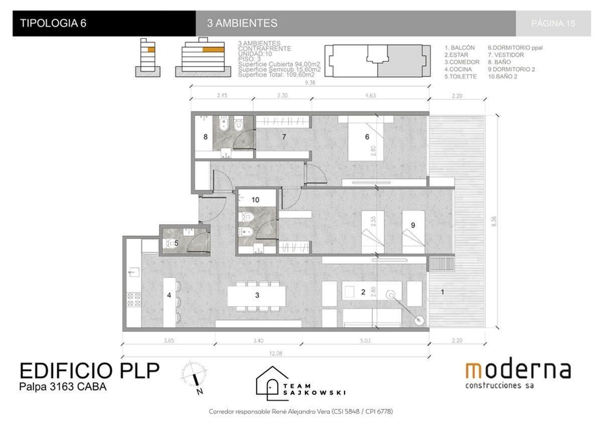 VENTA DE DEPARTAMENTO 3 AMBIENTES EN COLEGIALES