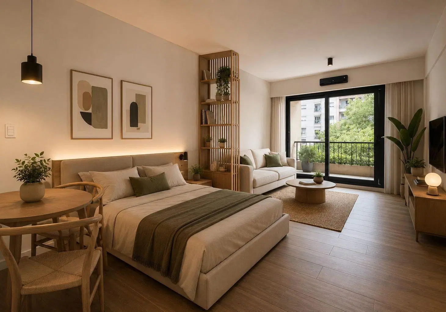 Venta Monoambiente divisible con balcon al frente y a estrenar en Palermo 5
