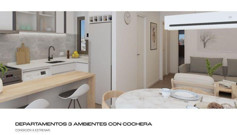 VENTA DE DEPARTAMENTO 3 AMBIENTES CON COCHERA EN POZO