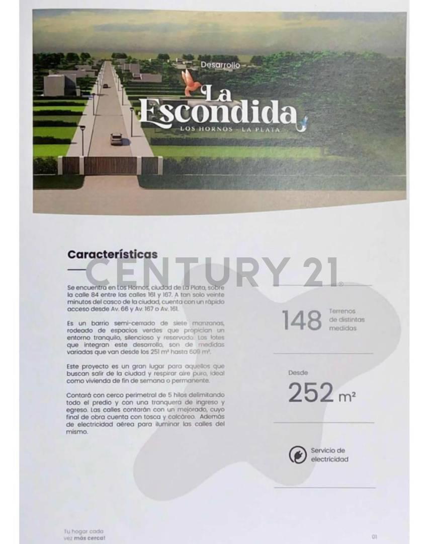 Foto de Terreno En Venta 900m2 - Barrio La Escondida. Los Hornos, imagen 3
