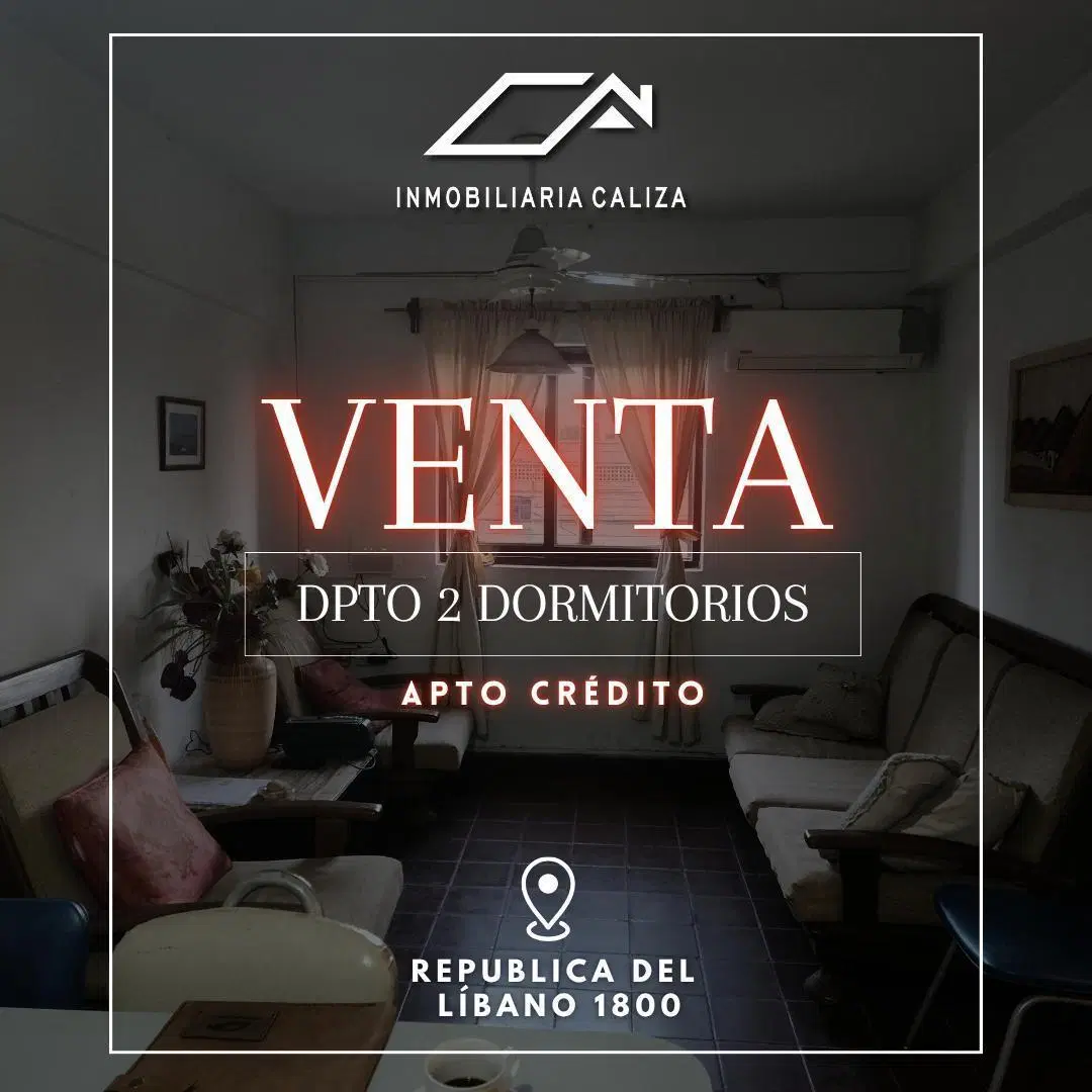 VENTA HERMOSO DPTO 2 DORMITORIOS - REPUBLICA DEL LIBANO 1800 4