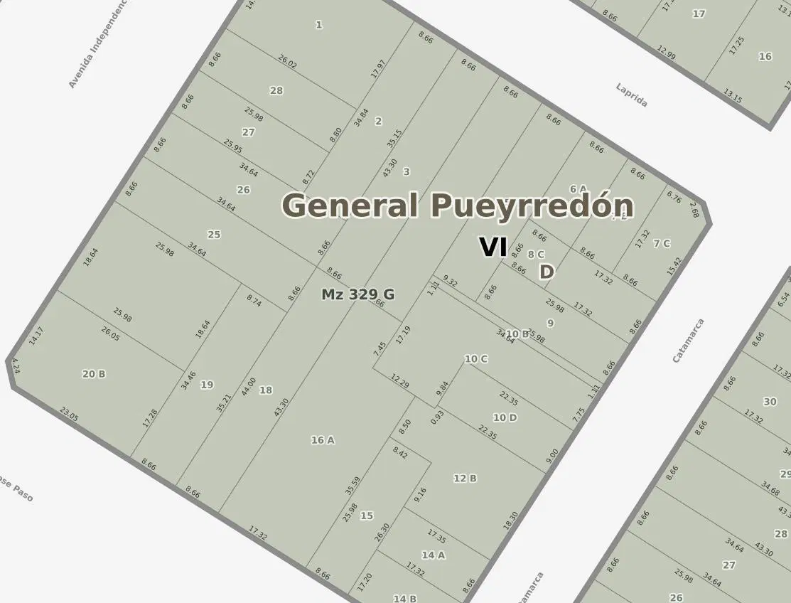 DOBLE LOTE DE 675 m² - AV. PASO 3000 3