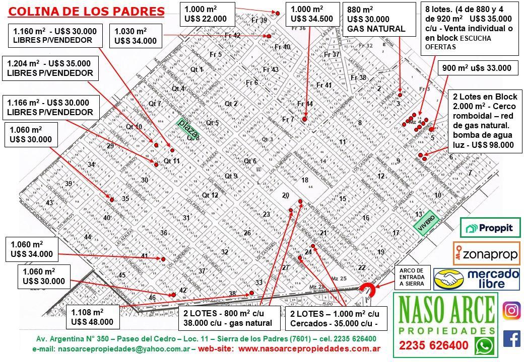 Foto de PLANOS DE LOTES EN VENTA EN SIERRA DE LOS PADRES Y COLINA DE LOS PADRES, imagen 2
