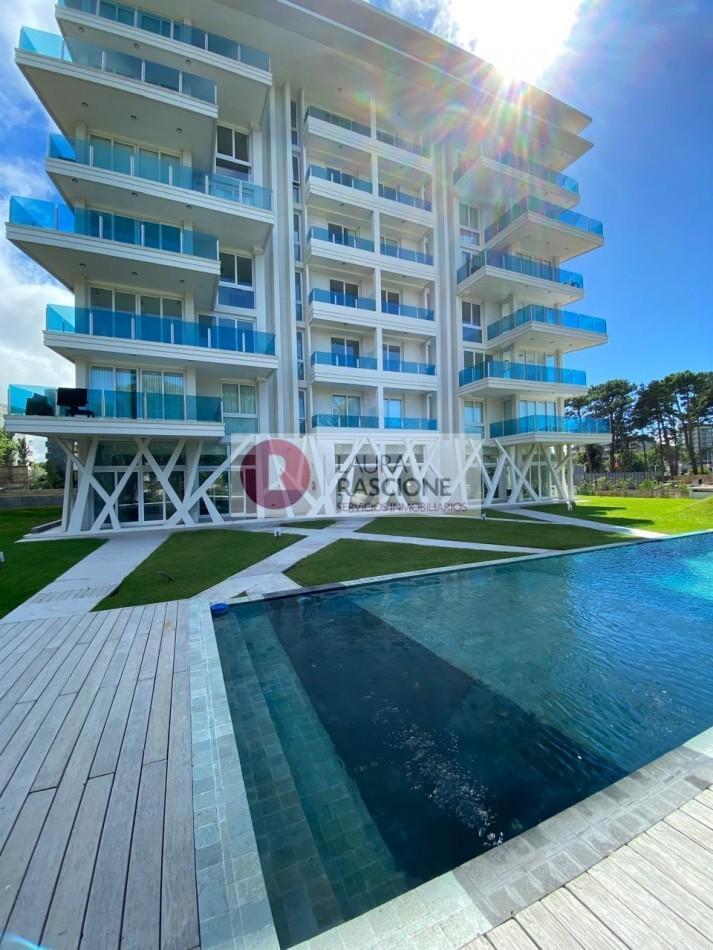 Departamento 2 ambientes (2A) NESTING PINAMAR. Frente. Incluye Cochera Cubierta.