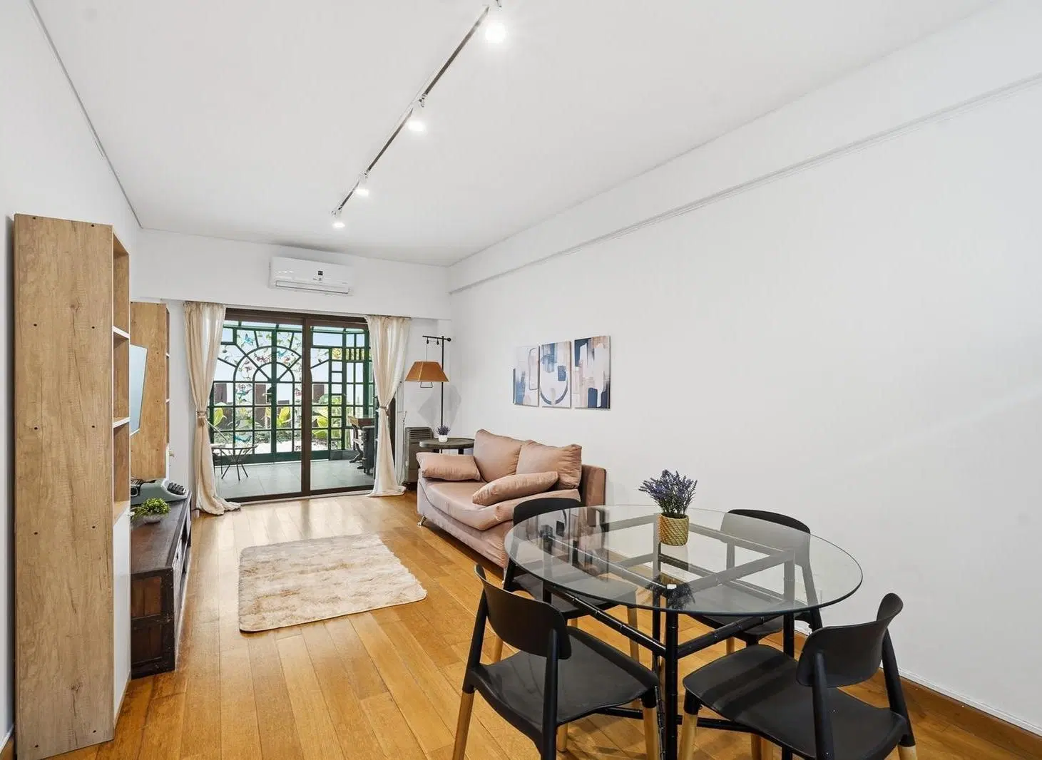 Departamento premium de dos ambientes con patio amoblado alquiler temporario en Palermo Hollywood 3