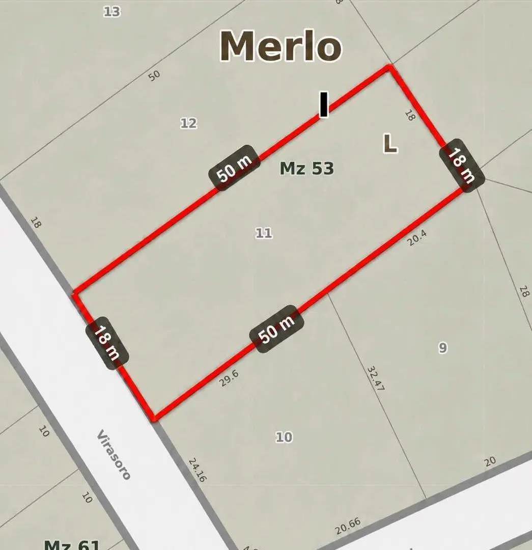 Venta terreno a mts de Acceso este -Merlo 2