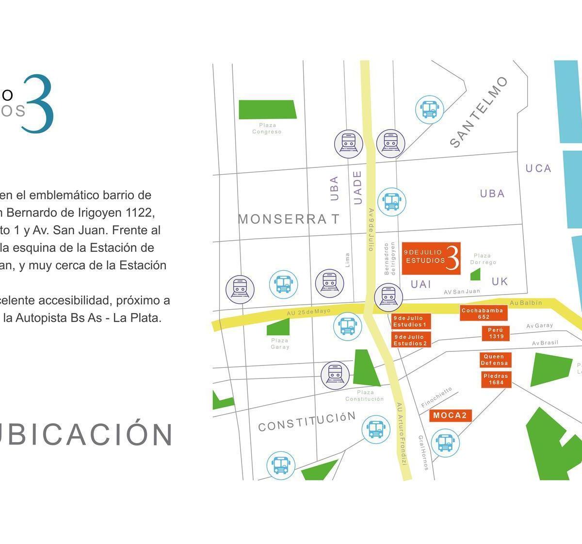 Departamento en San Telmo 3