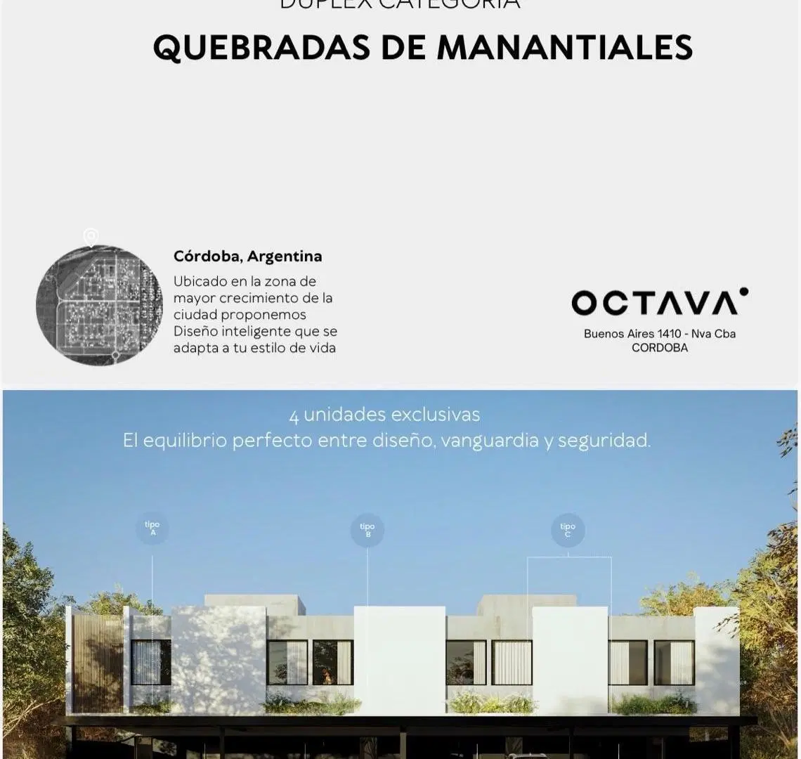 Vendo duplex 3 dormitorios 3 BÑOS a Estrenar Manantiales 1 - Miradores de Manantiales 2