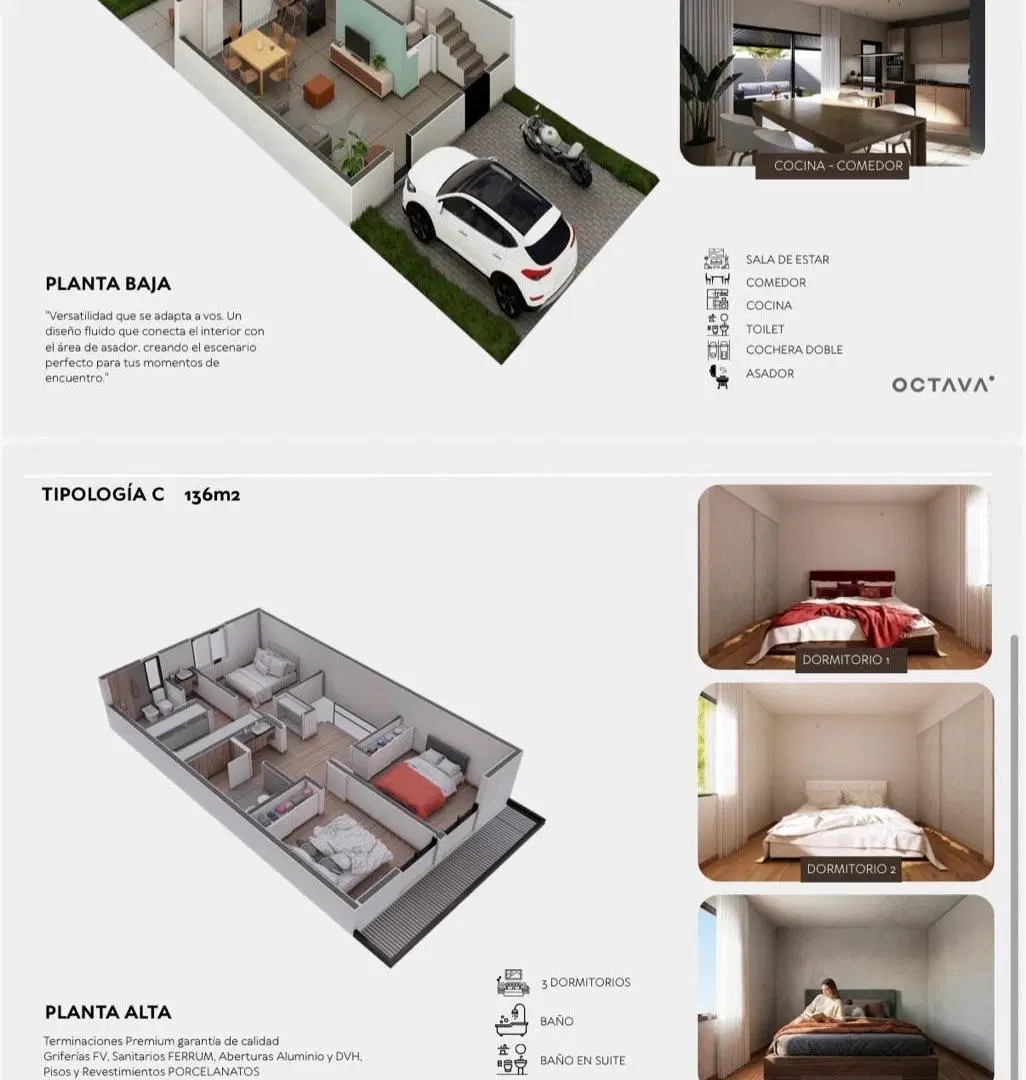 Vendo duplex 3 dormitorios 3 BÑOS a Estrenar Manantiales 1 - Miradores de Manantiales 4