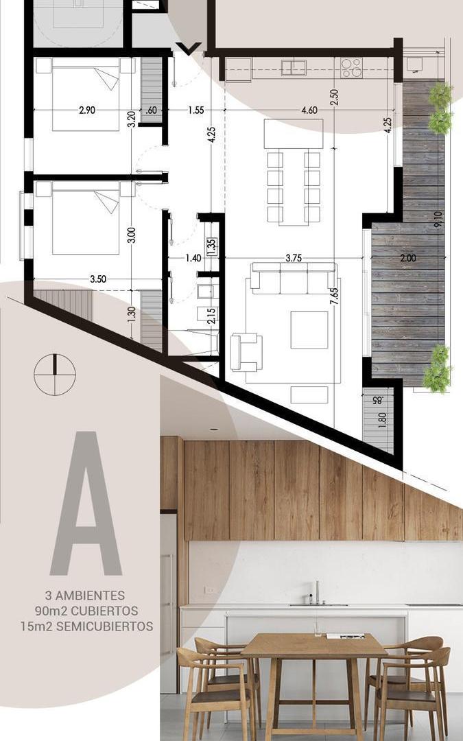 Foto de Duplex 3 dormitorios con balcón en venta La Plata, imagen 5