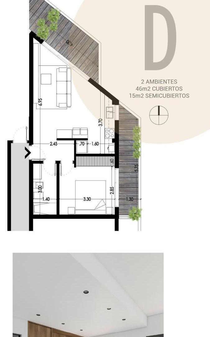 Foto de Duplex 3 dormitorios con balcón en venta La Plata, imagen 2