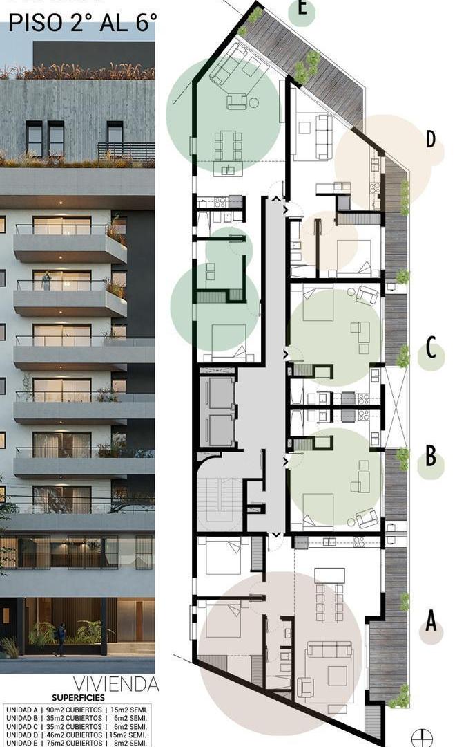 Foto de Duplex 3 dormitorios con balcón en venta La Plata, imagen 4