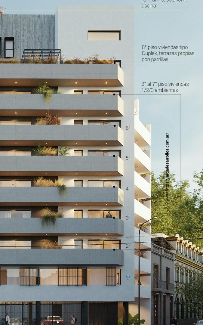 Foto de Departamento 2 dormitorios con balcón en venta La Plata, imagen 2