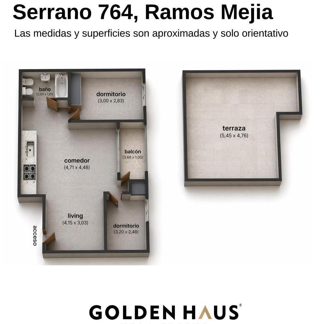 Departamento en Ramos Mejia