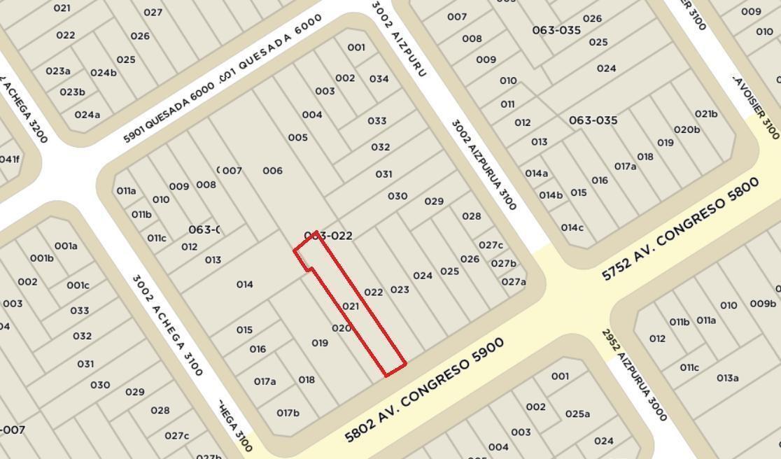 Foto de Terreno Lote en Venta en Villa Urquiza, Capital Federal, Buenos Aires, imagen 1