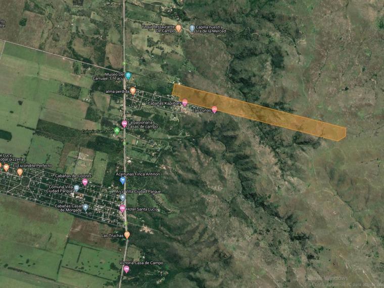 Campo de 48 hectáreas próximo a Ruta 5