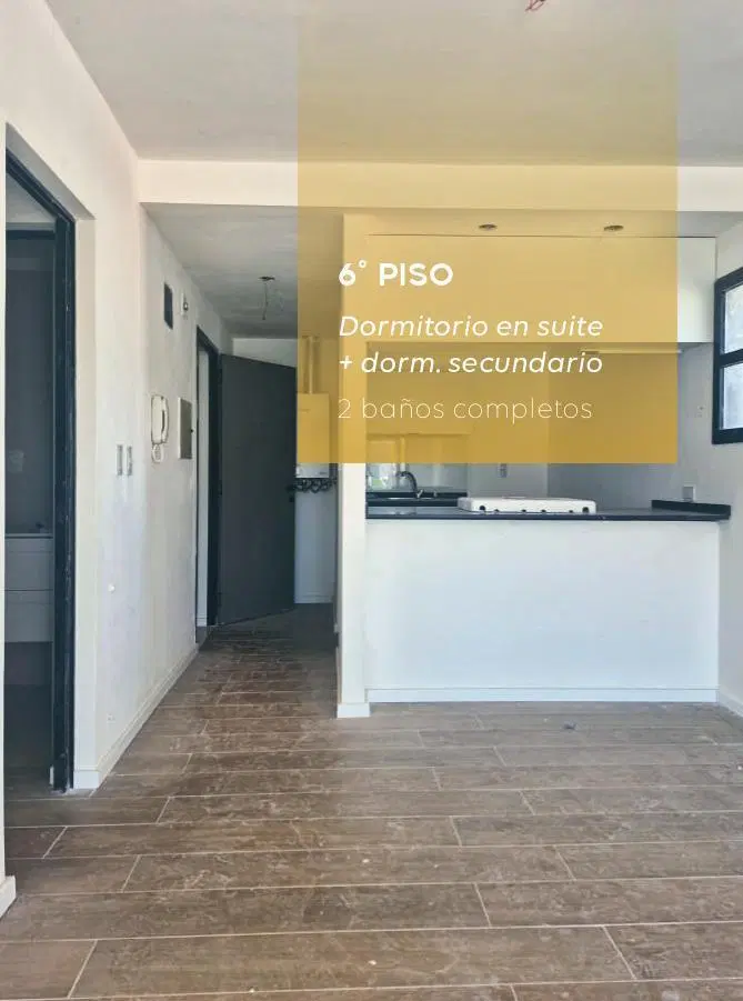 Departamento en venta dos dormitorios con balcon frente y terraza Abasto Rosario 5