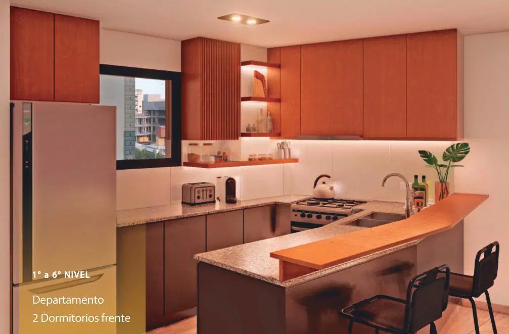 Venta Departamento DOS DORMITORIOS Abasto Rosario 1
