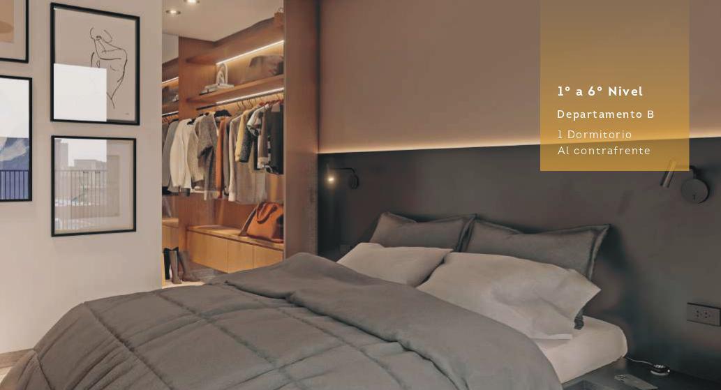 Departamento dos dormitorios con terraza en venta Abasto