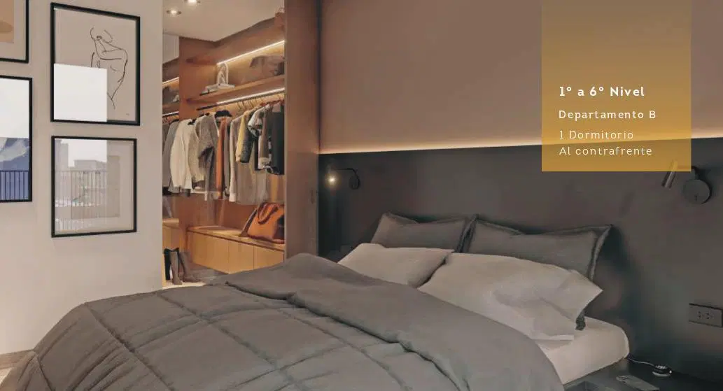Departamento dos dormitorios con terraza en venta Abasto 1